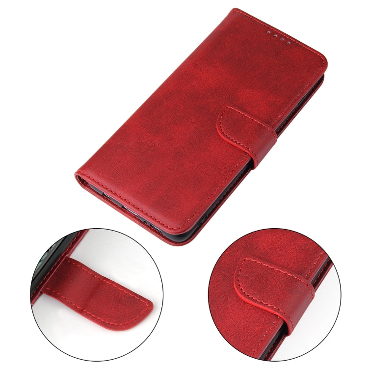 For Samsung Galaxy S10 Calf Texture Buckle Horizontal Flip Leather Case with Holder & Card Slots & Wallet(Red) by buy2fix