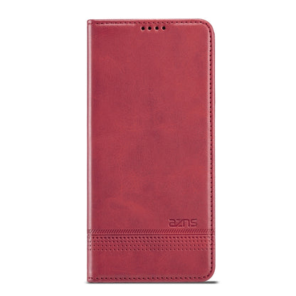 For Huawei Maimang 10 SE AZNS Magnetic Calf Texture Horizontal Flip Leather Case with Card Slots & Holder & Wallet(Red) - Huawei Cases by AZNS | Online Shopping UK | buy2fix