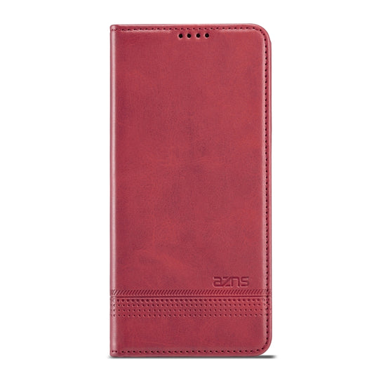 For Huawei Maimang 10 SE AZNS Magnetic Calf Texture Horizontal Flip Leather Case with Card Slots & Holder & Wallet(Red) - Huawei Cases by AZNS | Online Shopping UK | buy2fix