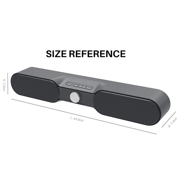NewRixing NR-4017A TWS Graffiti Soundbar Bluetooth Speaker with Knob(Music Melody) - Desktop Speaker by NewRixing | Online Shopping UK | buy2fix