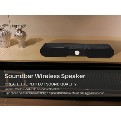 NewRixing NR-4017A TWS Graffiti Soundbar Bluetooth Speaker with Knob(Music Melody) - Desktop Speaker by NewRixing | Online Shopping UK | buy2fix