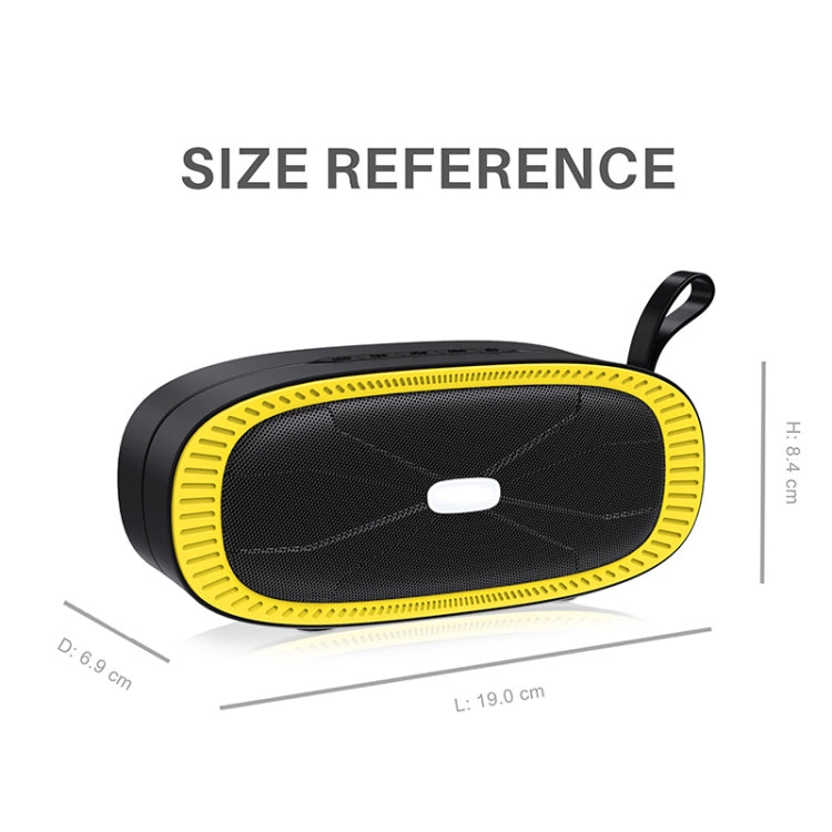 NewRixing NR-4022 TWS Two-color Bluetooth Speaker with Handle(Yellow) - Desktop Speaker by NewRixing | Online Shopping UK | buy2fix