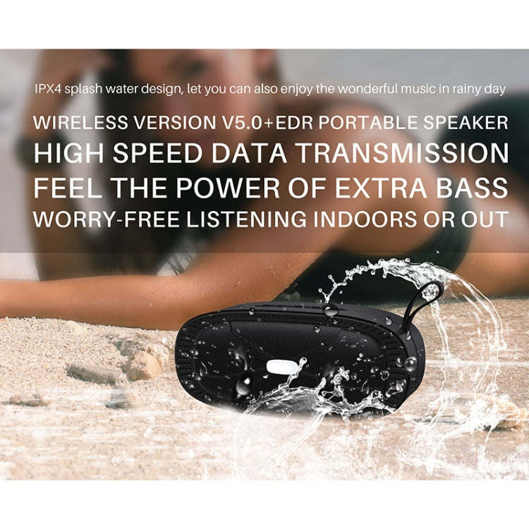 NewRixing NR-4022 TWS Two-color Bluetooth Speaker with Handle(Black) - Desktop Speaker by NewRixing | Online Shopping UK | buy2fix