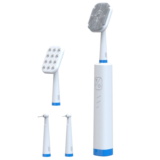 LSHOW YJK108 Multi-function Facial Cleansingand Teeth Cleaning Instrument with LED Auxiliary Light(White) - Oral Irrigators by LSHOW | Online Shopping UK | buy2fix