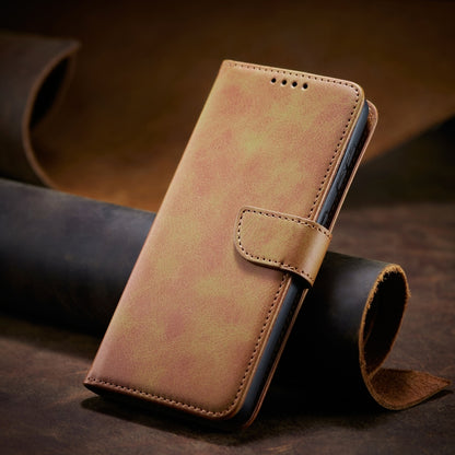 For Xiaomi Redmi 9 Calf Texture Buckle Horizontal Flip Leather Case with Holder & Card Slots & Wallet(Khaki) - Xiaomi Cases by buy2fix | Online Shopping UK | buy2fix