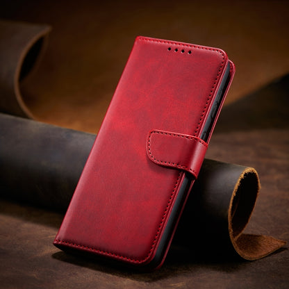 For Xiaomi Redmi 9C Calf Texture Buckle Horizontal Flip Leather Case with Holder & Card Slots & Wallet(Red) - Xiaomi Cases by buy2fix | Online Shopping UK | buy2fix