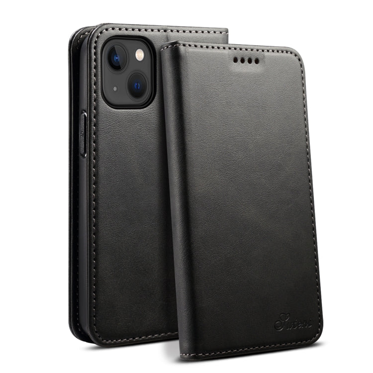 For iPhone 13 Calf Texture Horizontal Flip Leather Case with Holder & Card Slots & Wallet(Black) - iPhone 13 Cases by buy2fix | Online Shopping UK | buy2fix