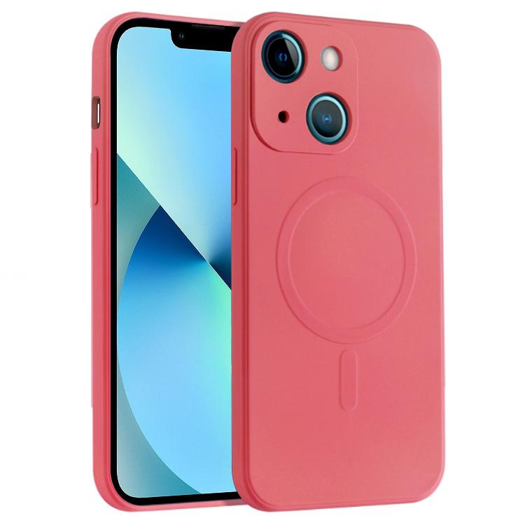 For iPhone 13 Liquid Silicone Full Coverage Shockproof Magsafe Case(Red) by buy2fix