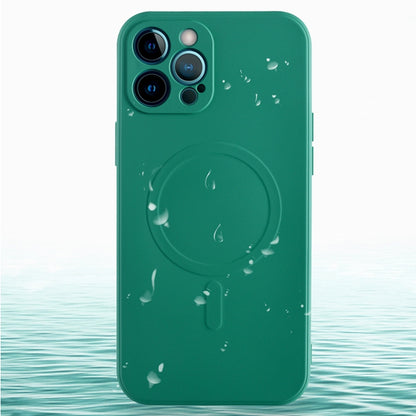 For iPhone 13 Liquid Silicone Full Coverage Shockproof Magsafe Case(Blue) by buy2fix