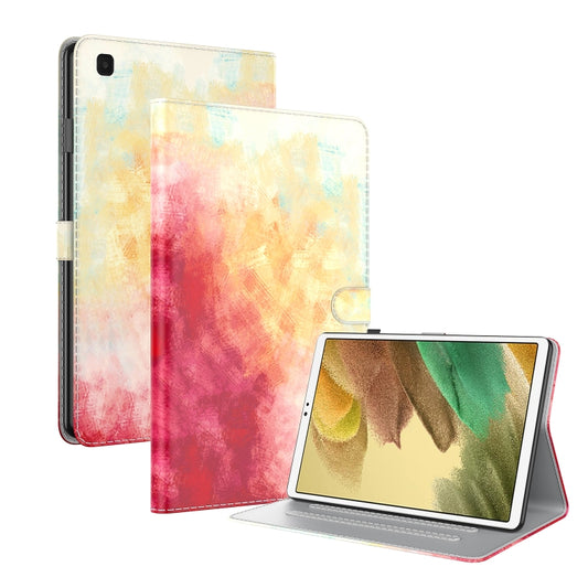 For Samsung Galaxy Tab A7 Lite 8.4 T220 / T225 Voltage Watercolor Pattern Skin Feel Magnetic Horizontal Flip PU Leather Case with Holder & Card Slots & Photo Frame(Spring Cherry) by buy2fix