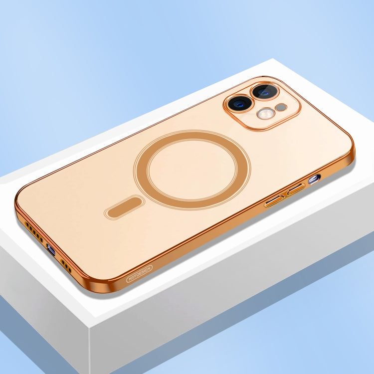 For iPhone 12 Classic Electroplating Shockproof Magsafe Case(Gold) by buy2fix