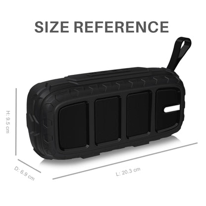 NewRixing NR-5018 Outdoor Portable Bluetooth Speaker, Support Hands-free Call / TF Card / FM / U Disk(Black) - Desktop Speaker by NewRixing | Online Shopping UK | buy2fix