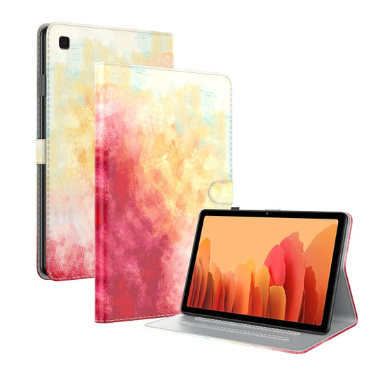 For Samsung Galaxy Tab A7 10.4 2020 T500 / T505 Voltage Watercolor Pattern Skin Feel Magnetic Horizontal Flip PU Leather Case with Holder & Card Slots & Photo Frame & Sleep / Wake-up Function(Spring Cherry) by buy2fix