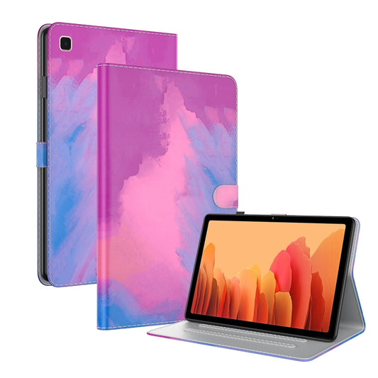 For Samsung Galaxy Tab A7 10.4 2020 T500 / T505 Voltage Watercolor Pattern Skin Feel Magnetic Horizontal Flip PU Leather Case with Holder & Card Slots & Photo Frame & Sleep / Wake-up Function(Purple Red) by buy2fix