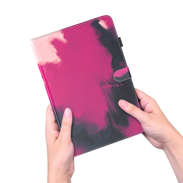 For Xiaomi Mi Pad 5 / 5 Pro Voltage Watercolor Pattern Skin Feel Magnetic Horizontal Flip PU Leather Case with Holder & Card Slots & Photo Frame & Sleep / Wake-up Function(Berry) - More Tablet Cases by buy2fix | Online Shopping UK | buy2fix