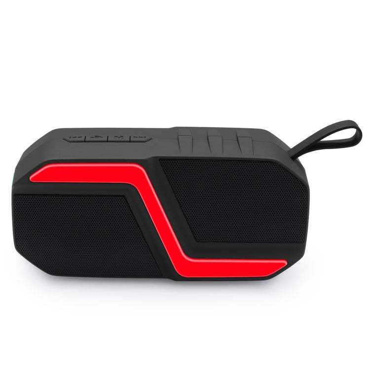 NewRixing NR-5019 Outdoor Portable Bluetooth Speaker, Support Hands-free Call / TF Card / FM / U Disk(Red) - Desktop Speaker by NewRixing | Online Shopping UK | buy2fix