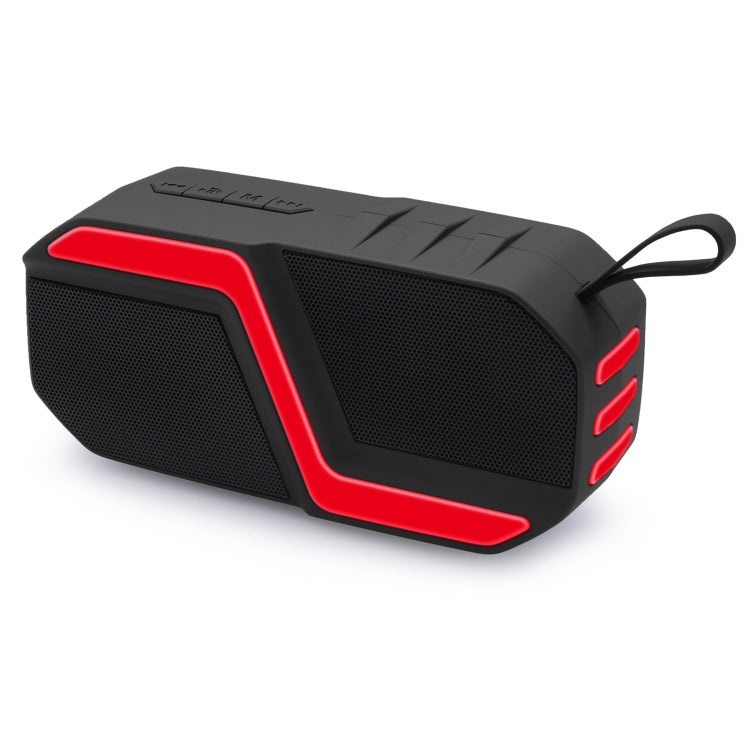 NewRixing NR-5019 Outdoor Portable Bluetooth Speaker, Support Hands-free Call / TF Card / FM / U Disk(Red) - Desktop Speaker by NewRixing | Online Shopping UK | buy2fix