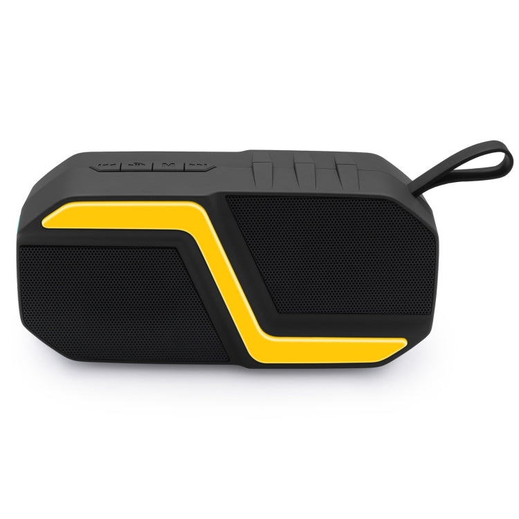 NewRixing NR-5019 Outdoor Portable Bluetooth Speaker, Support Hands-free Call / TF Card / FM / U Disk(Yellow) - Desktop Speaker by NewRixing | Online Shopping UK | buy2fix