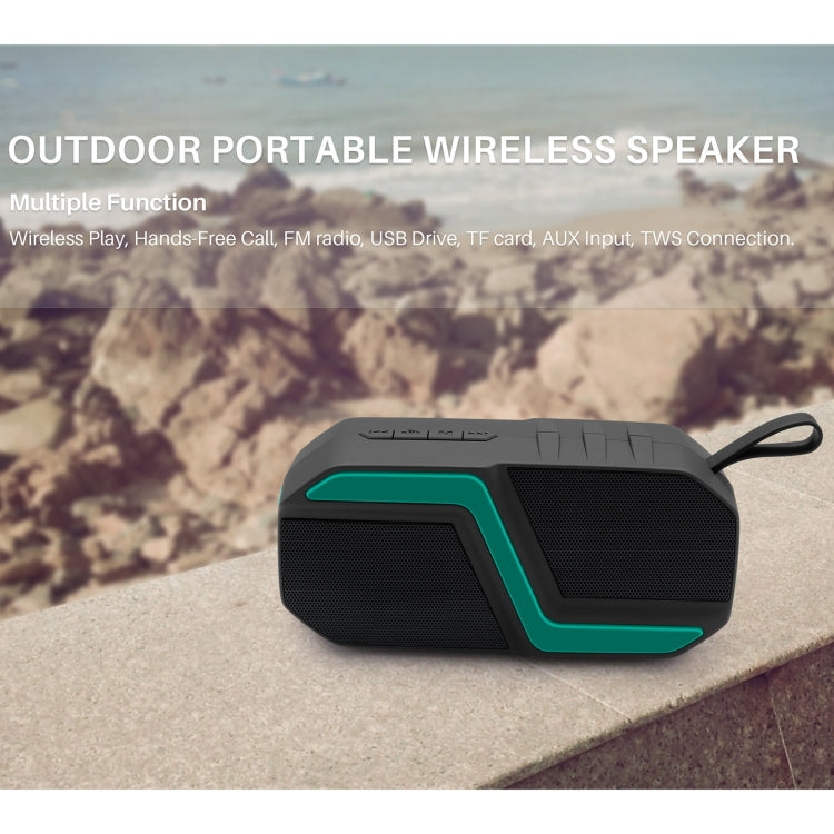 NewRixing NR-5019 Outdoor Portable Bluetooth Speaker, Support Hands-free Call / TF Card / FM / U Disk(Black) - Desktop Speaker by NewRixing | Online Shopping UK | buy2fix