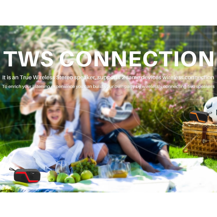 NewRixing NR-5019 Outdoor Portable Bluetooth Speaker, Support Hands-free Call / TF Card / FM / U Disk(Blue) - Desktop Speaker by NewRixing | Online Shopping UK | buy2fix