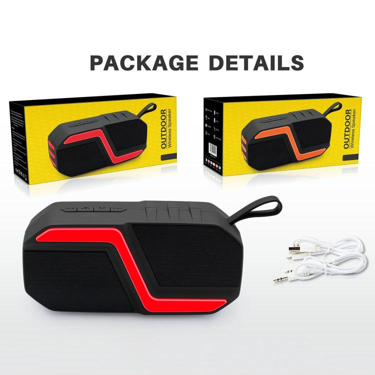 NewRixing NR-5019 Outdoor Portable Bluetooth Speaker, Support Hands-free Call / TF Card / FM / U Disk(Red) - Desktop Speaker by NewRixing | Online Shopping UK | buy2fix