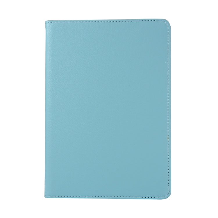 For Huawei MediaPad T3 10 Litchi Texture Horizontal Flip 360 Degrees Rotation Leather Case with Holder(Sky Blue) - Huawei by buy2fix | Online Shopping UK | buy2fix