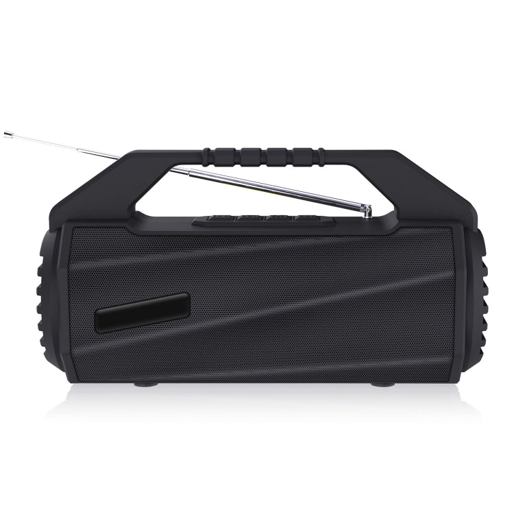 NewRixing NR-4025FM Outdoor Splash-proof Water Portable Bluetooth Speaker, Support Hands-free Call / TF Card / FM / U Disk(Black) - Desktop Speaker by NewRixing | Online Shopping UK | buy2fix