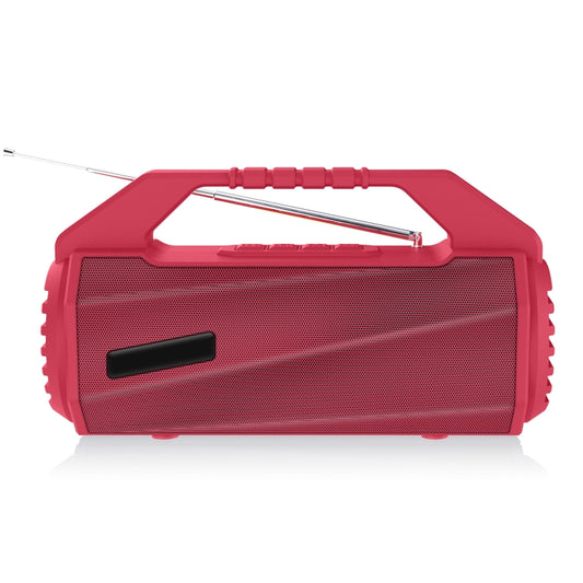 NewRixing NR-4025FM Outdoor Splash-proof Water Portable Bluetooth Speaker, Support Hands-free Call / TF Card / FM / U Disk(Red) - Desktop Speaker by NewRixing | Online Shopping UK | buy2fix