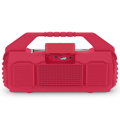 NewRixing NR-4025FM Outdoor Splash-proof Water Portable Bluetooth Speaker, Support Hands-free Call / TF Card / FM / U Disk(Red) - Desktop Speaker by NewRixing | Online Shopping UK | buy2fix