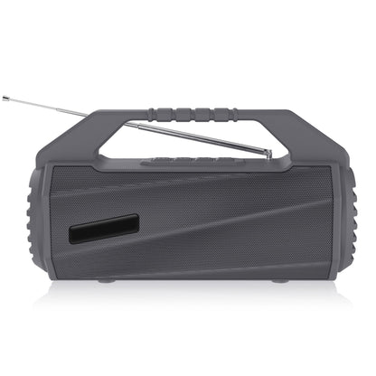 NewRixing NR-4025FM Outdoor Splash-proof Water Portable Bluetooth Speaker, Support Hands-free Call / TF Card / FM / U Disk(Grey) - Desktop Speaker by NewRixing | Online Shopping UK | buy2fix