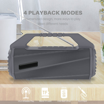 NewRixing NR-4025FM Outdoor Splash-proof Water Portable Bluetooth Speaker, Support Hands-free Call / TF Card / FM / U Disk(Blue) - Desktop Speaker by NewRixing | Online Shopping UK | buy2fix