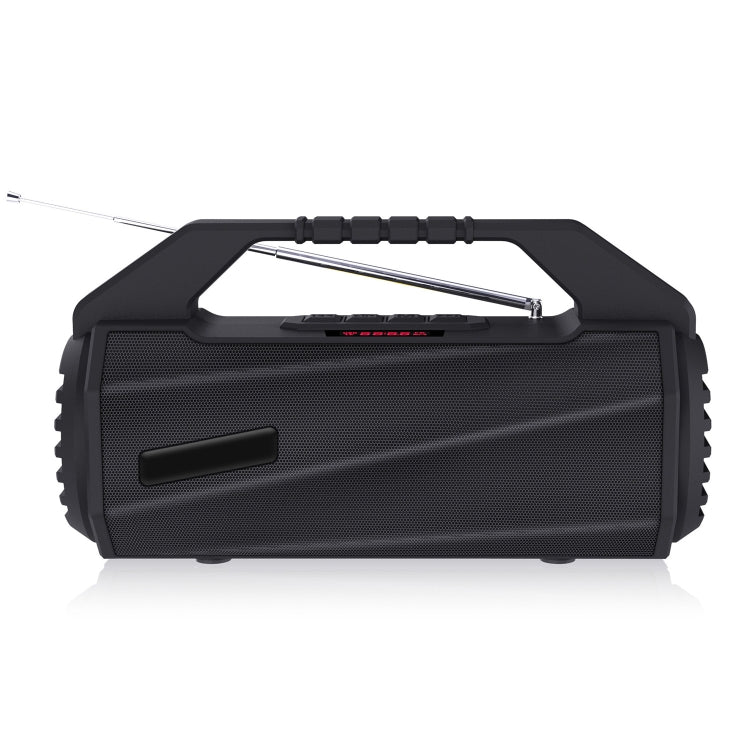 NewRixing NR-4025FM with Screen Outdoor Splash-proof Water Portable Bluetooth Speaker, Support Hands-free Call / TF Card / FM / U Disk(Black) - Desktop Speaker by NewRixing | Online Shopping UK | buy2fix