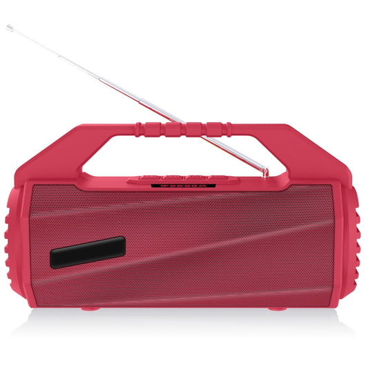 NewRixing NR-4025FM with Screen Outdoor Splash-proof Water Portable Bluetooth Speaker, Support Hands-free Call / TF Card / FM / U Disk(Red) - Desktop Speaker by NewRixing | Online Shopping UK | buy2fix