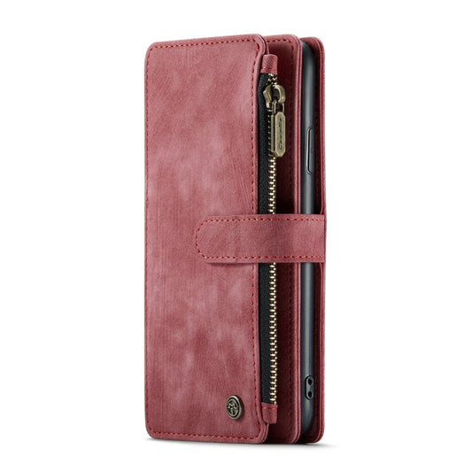 For iPhone 11 CaseMe-C30 PU + TPU Multifunctional Horizontal Flip Leather Case with Holder & Card Slot & Wallet & Zipper Pocket (Red) by CaseMe