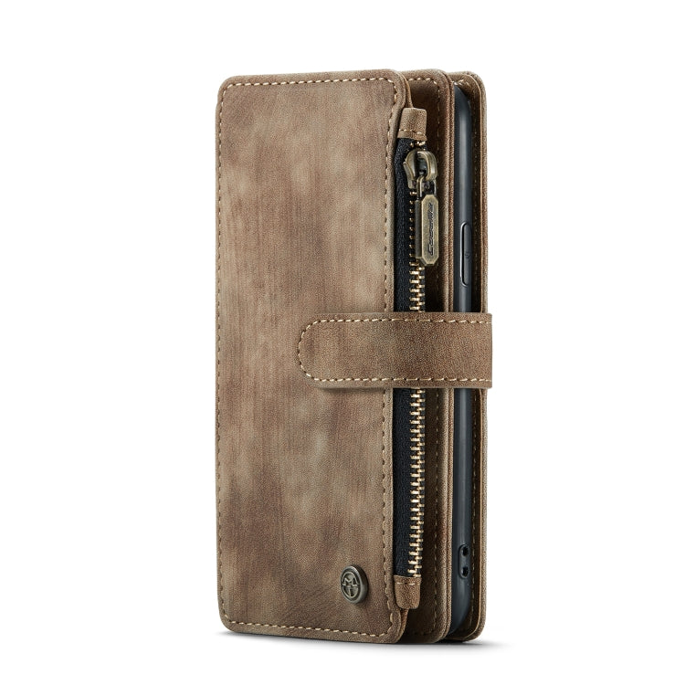For iPhone 11 Pro CaseMe-C30 PU + TPU Multifunctional Horizontal Flip Leather Case with Holder & Card Slot & Wallet & Zipper Pocket (Brown) - iPhone 11 Pro Cases by CaseMe | Online Shopping UK | buy2fix