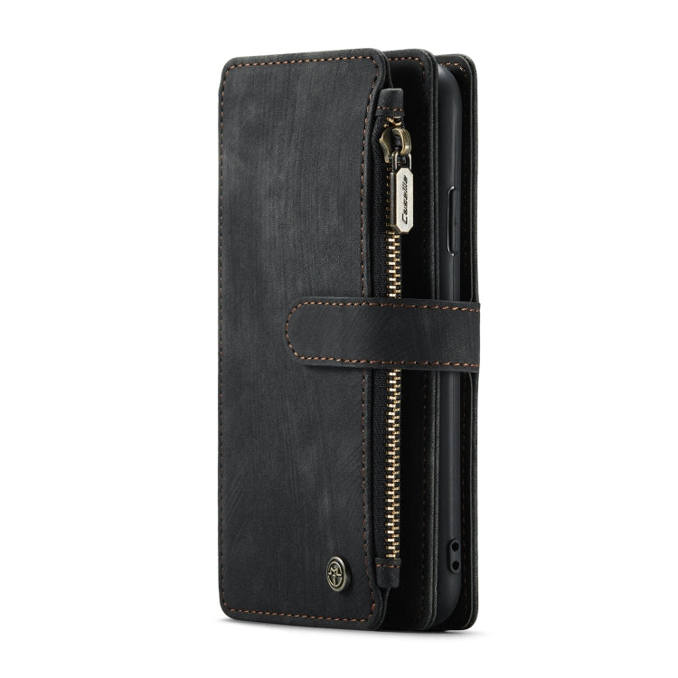For iPhone XR CaseMe-C30 PU + TPU Multifunctional Horizontal Flip Leather Case with Holder & Card Slot & Wallet & Zipper Pocket(Black) - More iPhone Cases by CaseMe | Online Shopping UK | buy2fix