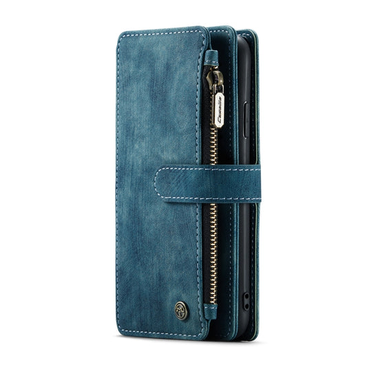 For iPhone XR CaseMe-C30 PU + TPU Multifunctional Horizontal Flip Leather Case with Holder & Card Slot & Wallet & Zipper Pocket(Blue) - More iPhone Cases by CaseMe | Online Shopping UK | buy2fix