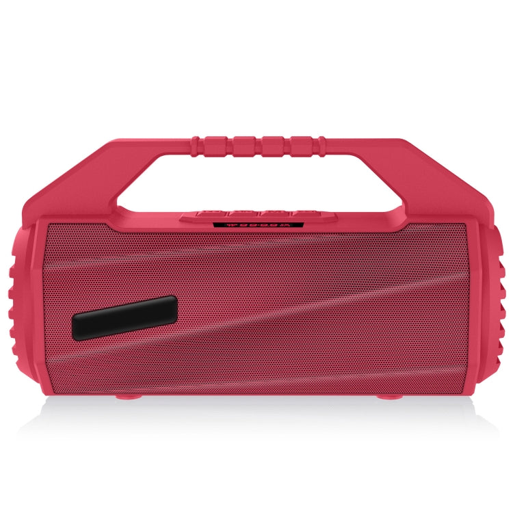 NewRixing NR-4025P with Screen Outdoor Splash-proof Water Portable Bluetooth Speaker, Support Hands-free Call / TF Card / FM / U Disk(Red) - Desktop Speaker by NewRixing | Online Shopping UK | buy2fix