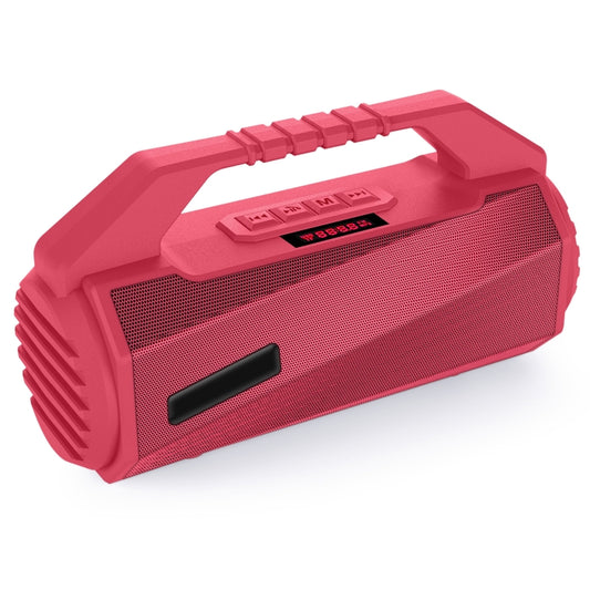 NewRixing NR-4025P with Screen Outdoor Splash-proof Water Portable Bluetooth Speaker, Support Hands-free Call / TF Card / FM / U Disk(Red) - Desktop Speaker by NewRixing | Online Shopping UK | buy2fix
