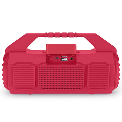 NewRixing NR-4025P with Screen Outdoor Splash-proof Water Portable Bluetooth Speaker, Support Hands-free Call / TF Card / FM / U Disk(Red) - Desktop Speaker by NewRixing | Online Shopping UK | buy2fix