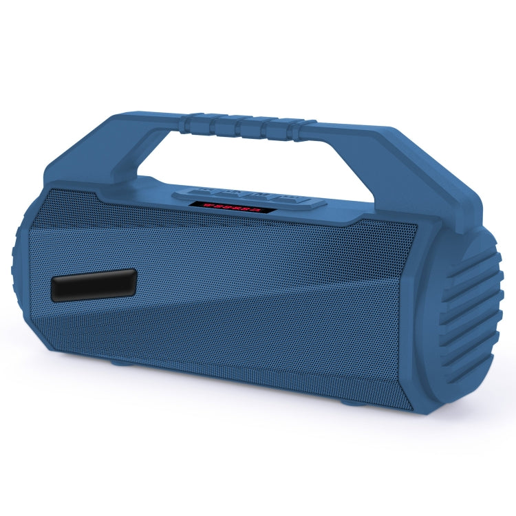 NewRixing NR-4025P with Screen Outdoor Splash-proof Water Portable Bluetooth Speaker, Support Hands-free Call / TF Card / FM / U Disk(Blue) - Desktop Speaker by NewRixing | Online Shopping UK | buy2fix