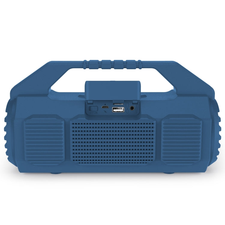 NewRixing NR-4025P with Screen Outdoor Splash-proof Water Portable Bluetooth Speaker, Support Hands-free Call / TF Card / FM / U Disk(Blue) - Desktop Speaker by NewRixing | Online Shopping UK | buy2fix
