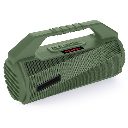 NewRixing NR-4025P with Screen Outdoor Splash-proof Water Portable Bluetooth Speaker, Support Hands-free Call / TF Card / FM / U Disk(Green) - Desktop Speaker by NewRixing | Online Shopping UK | buy2fix