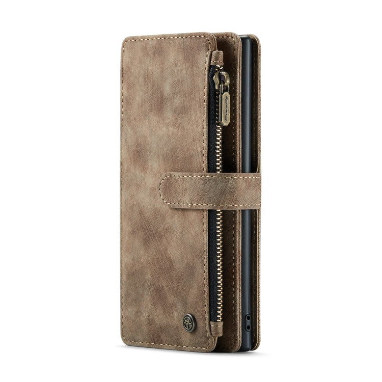 For Samsung Galaxy Note10+ CaseMe-C30 PU + TPU Multifunctional Horizontal Flip Leather Case with Holder & Card Slot & Wallet & Zipper Pocket(Brown) - Galaxy Phone Cases by CaseMe | Online Shopping UK | buy2fix