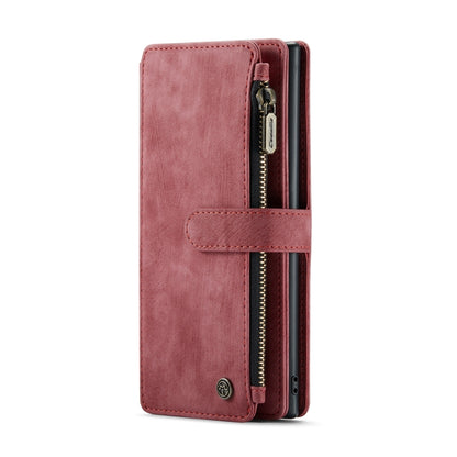 For Samsung Galaxy Note10+ CaseMe-C30 PU + TPU Multifunctional Horizontal Flip Leather Case with Holder & Card Slot & Wallet & Zipper Pocket(Red) - Galaxy Phone Cases by CaseMe | Online Shopping UK | buy2fix