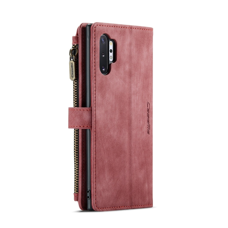 For Samsung Galaxy Note10+ CaseMe-C30 PU + TPU Multifunctional Horizontal Flip Leather Case with Holder & Card Slot & Wallet & Zipper Pocket(Red) - Galaxy Phone Cases by CaseMe | Online Shopping UK | buy2fix