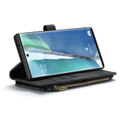 For Samsung Galaxy Note20 Ultra CaseMe-C30 PU + TPU Multifunctional Horizontal Flip Leather Case with Holder & Card Slot & Wallet & Zipper Pocket(Black) - Galaxy Note20 Ultra Cases by CaseMe | Online Shopping UK | buy2fix