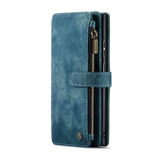 For Samsung Galaxy Note20 Ultra CaseMe-C30 PU + TPU Multifunctional Horizontal Flip Leather Case with Holder & Card Slot & Wallet & Zipper Pocket(Blue) - Galaxy Note20 Ultra Cases by CaseMe | Online Shopping UK | buy2fix