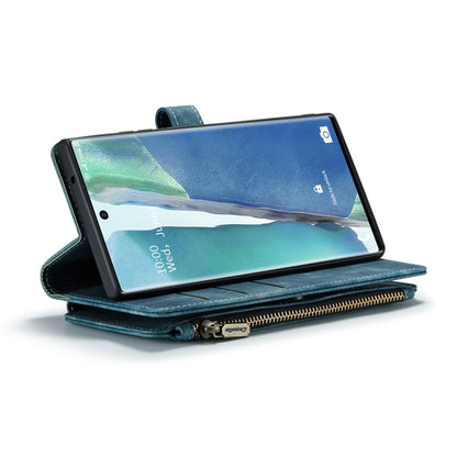 For Samsung Galaxy Note20 Ultra CaseMe-C30 PU + TPU Multifunctional Horizontal Flip Leather Case with Holder & Card Slot & Wallet & Zipper Pocket(Blue) - Galaxy Note20 Ultra Cases by CaseMe | Online Shopping UK | buy2fix