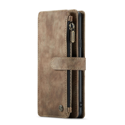 For Samsung Galaxy S9+ CaseMe-C30 PU + TPU Multifunctional Horizontal Flip Leather Case with Holder & Card Slot & Wallet & Zipper Pocket(Brown) - Galaxy Phone Cases by CaseMe | Online Shopping UK | buy2fix